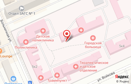 Дедовская центральная городская больница на Больничной улице в Дедовске на карте