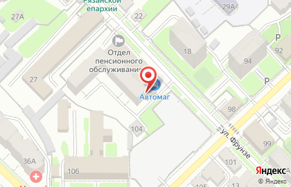 Продуктовый магазин Презент на улице Фрунзе на карте