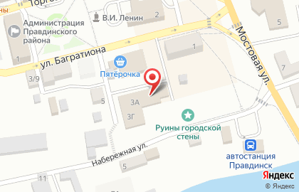 Магазин Шкатулочка на улице Багратиона на карте