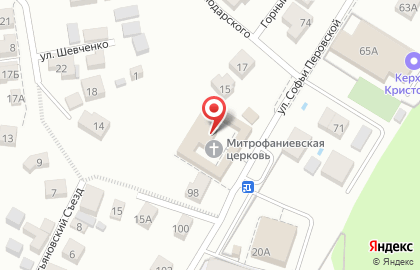 Храм Святителя Митрофана Воронежского на источнике на карте