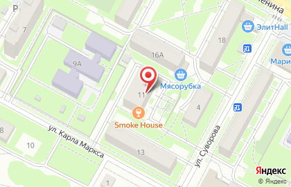 Sushi House на улице К.Маркса на карте