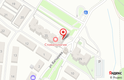 Поликлиника микрорайона Авиационный на карте