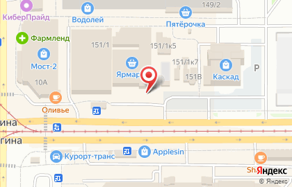 Магазин Ковровый Рай в Правобережном районе на карте