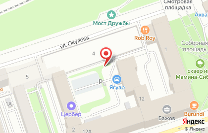 Автостоянка в Перми на карте