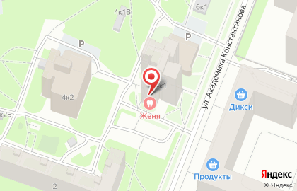 Стоматологическая клиника Женя на карте