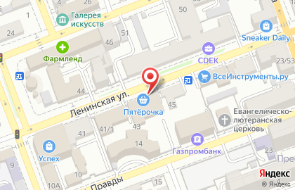 Автошкола МТ-Профи на Ленинской улице на карте