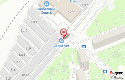 Шиномонтажная мастерская на Федоскинской улице на карте