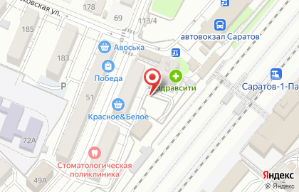 Био на Московской улице на карте