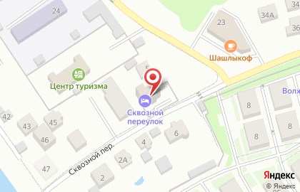 Гостиница Сквозной переулок на карте