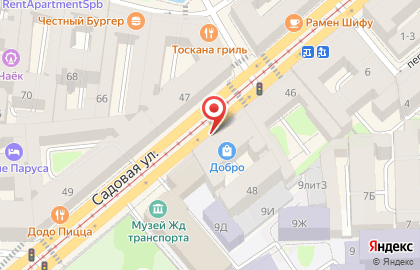 Гостевой дом на Садовой на карте