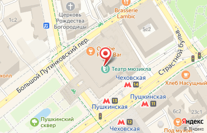 Ресторан VASILCHUKÍ Chaihona №1 на метро Пушкинская на карте