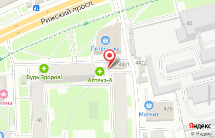 Магазин Фруктович на Рижском проспекте на карте