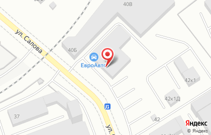Магазин автозапчастей и сервис ЕвроАвто в Фрунзенском районе на карте