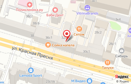 ЗАО Банк Глобэкс на улице Красная Пресня на карте
