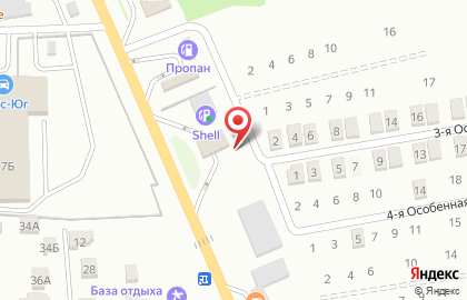 АЗС Shell на трассе Ростов-Новошахтинск на карте