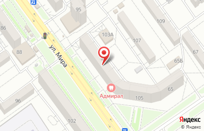 МиДея на улице Мира на карте