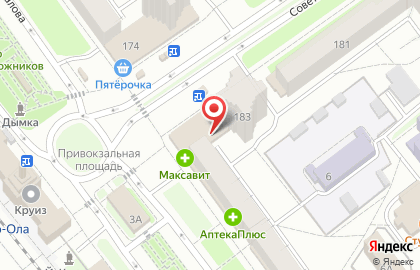 Центр страхования Гарант на Советской улице на карте