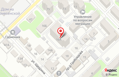 Точки распространения журнала SHOP & GO на улице Грибоедова на карте