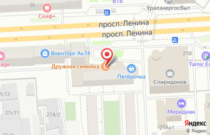 Кулинария-столовая Дружная семейка на проспекте Ленина на карте