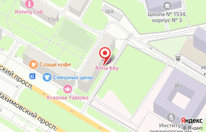 Магазин тканей и швейной фурнитуры на Нахимовском проспекте на карте