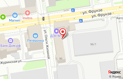 Главновосибирскстрой на улице Фрунзе на карте