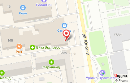Спорт-клуб МетроFitness в Екатеринбурге на карте