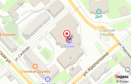 Физкультурно-оздоровительный комплекс Олимп на Спасской площади на карте