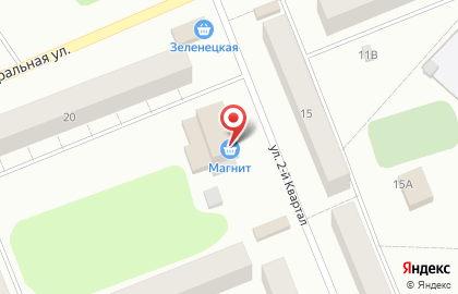 Супермаркет Магнит во 2-м квартале на карте