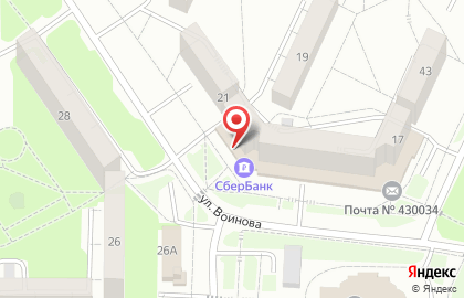 СберБанк в Саранске на карте