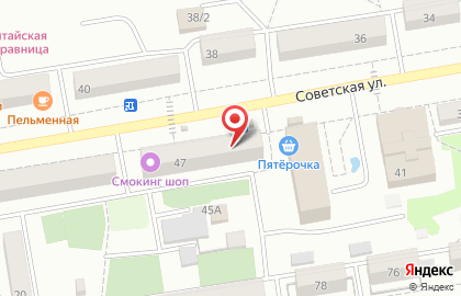 Продуктовый магазин Аян на Советской улице на карте