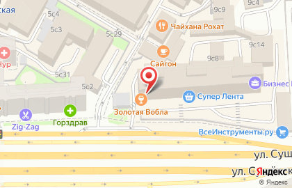 Народный бар Золотая Вобла на улице Сущёвский Вал на карте
