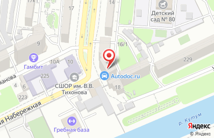 Салон-парикмахерская Очарование на улице Валерии Барсовой на карте