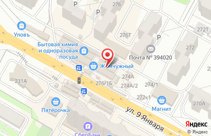 Магазин мясной продукции в Коминтерновском районе на карте