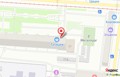 Банкомат Газпромбанк на улице Татищева на карте