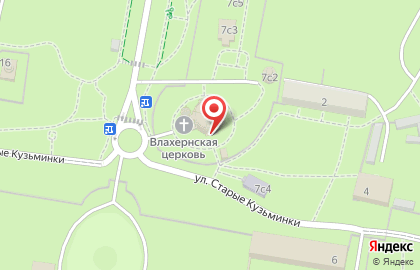 Храм Влахернской иконы Божией Матери в Кузьминках на карте