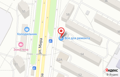 Магазин отделочных материалов Всё для ремонта в Центральном районе на карте