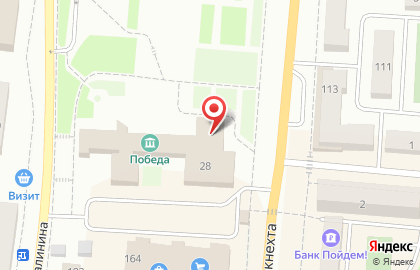 Банк Снежинский, АО на улице Ленина на карте