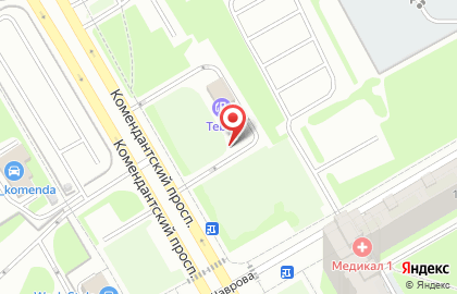 По # 30 Приморской Общественной Организации воа на Комендантском проспекте на карте