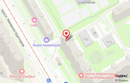 Академия развития интеллекта AMAKids на проспекте Авиаконструкторов на карте