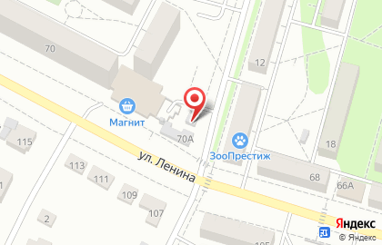 Магазин Акатьевский на улице Ленина на карте