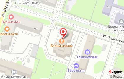 Кафе Белый Кролик на Советской площади на карте