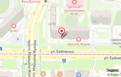 Магазин разливного пива Южная Заря на проспекте Маршала Жукова на карте