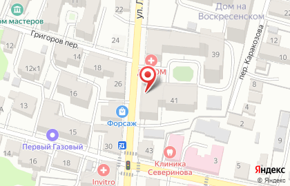 Магазин дверей Галерея на улице Луначарского на карте