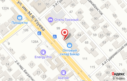 Мебельный магазин на улице Узуева на карте