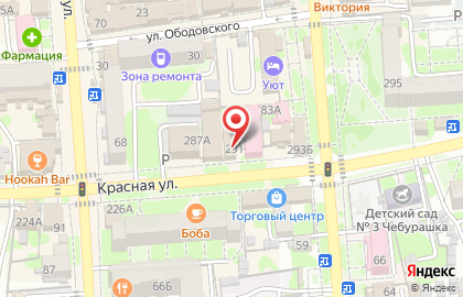 Служба доставки Суши Даром на Красной улице на карте