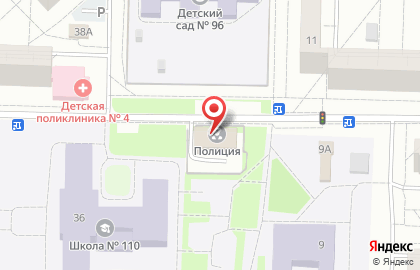 Отдел полиции Новобайдаевский, Управление МВД России по г. Новокузнецку на карте
