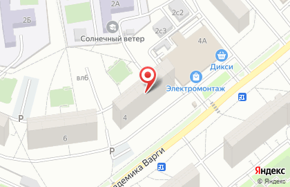 Участковый пункт полиции район Тёплый Стан на улице Академика Варги на карте
