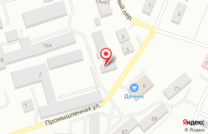 Автотранспортное предприятие Спутник на Промышленной улице на карте