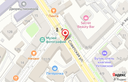 Городская поликлиника №3 на Советской улице на карте
