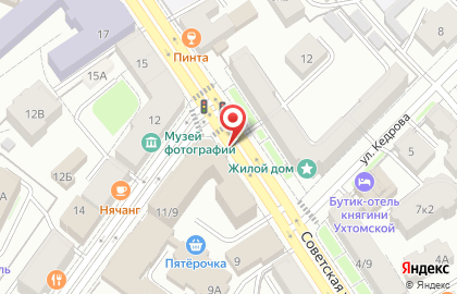 Аптечный пункт на Советской улице на карте